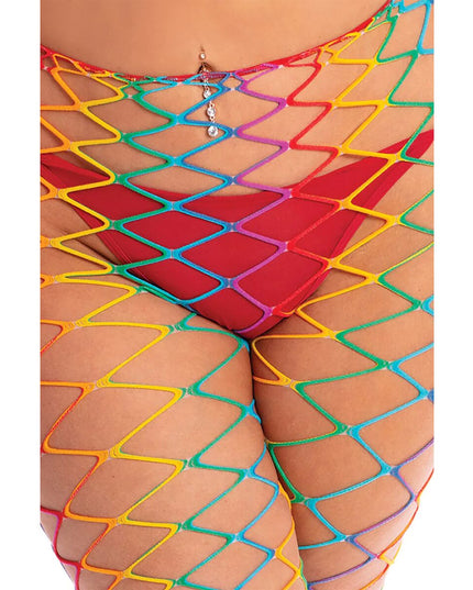 Bodystocking Pink Lipstick Multicolour (XL)-4
