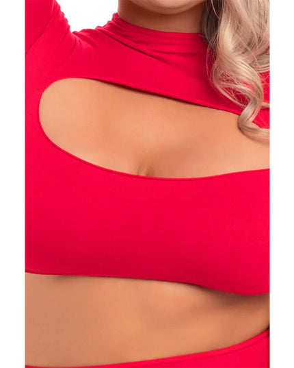 Underwear Set Pink Lipstick Red (3XL/4XL)-3