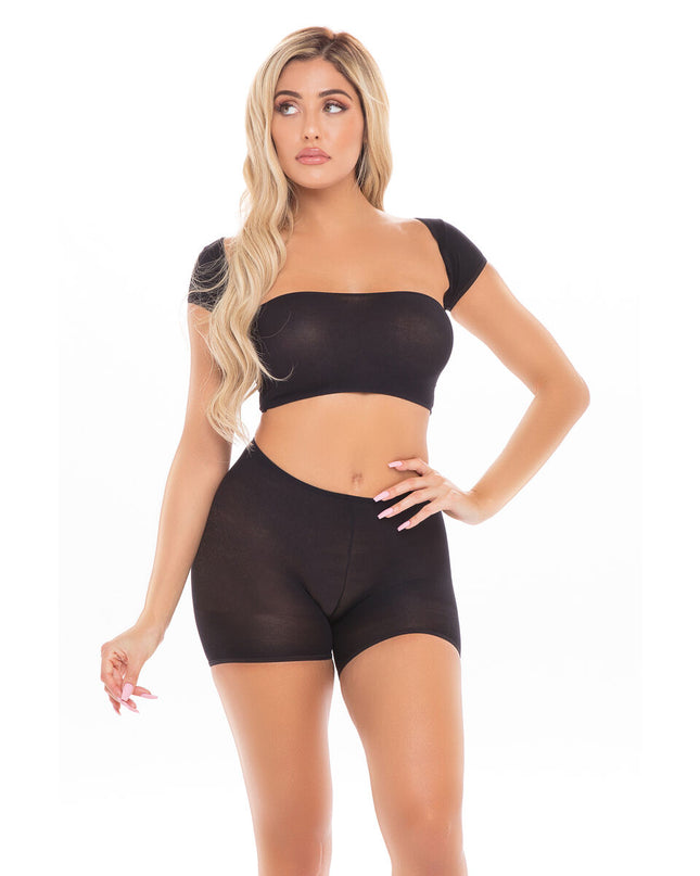Underwear Set Pink Lipstick Black (One size)-0