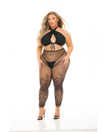 Underwear Set Pink Lipstick Black (L)-0
