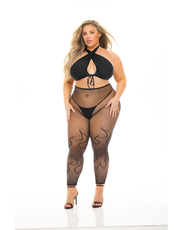 Underwear Set Pink Lipstick Black (L)-0