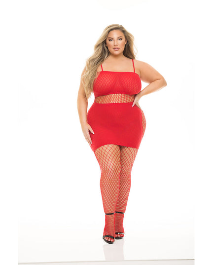 Underwear Set Pink Lipstick Red (L)-0