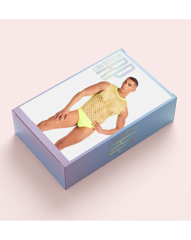 Underwear Set Rainbow Party Yellow S/M-1