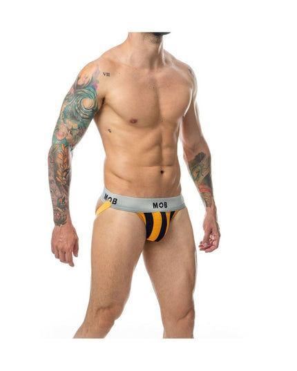 Thong Mob Eroticwear Black Orange M-0