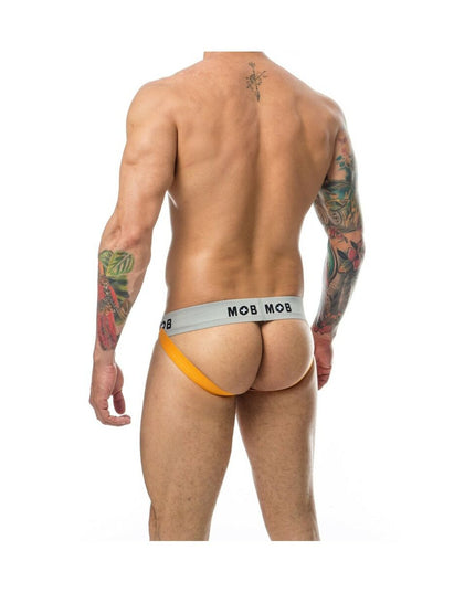 Thong Mob Eroticwear Black Orange M-3