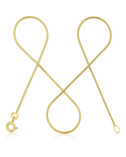 Schlangenkette ETERNITY Hauchzart 8k Gold-0