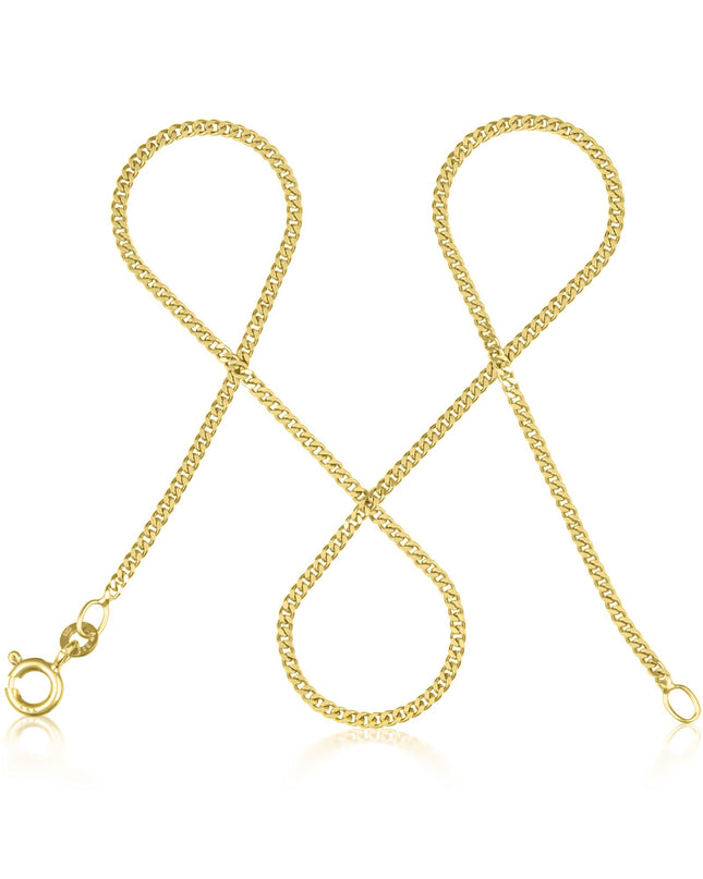 Panzerkette TIMELESS Schlicht 8k Gold-0