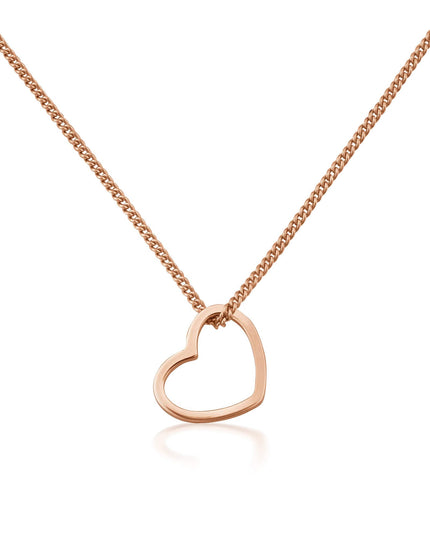 Kettenanhänger HEART Roségold Vergoldet-1