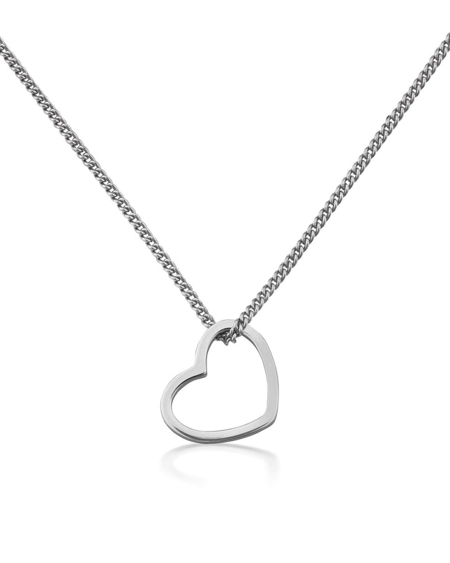 Kettenanhänger HEART Silber Rhodiniert-1