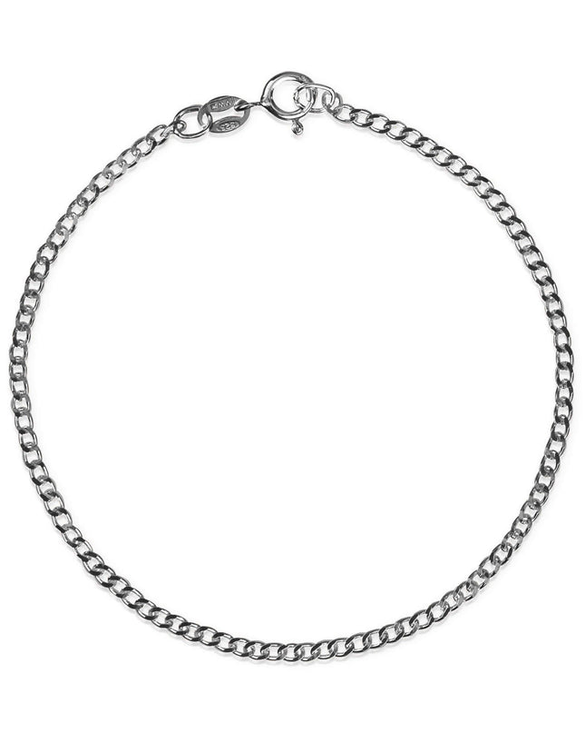 Armband Panzerkette ESSENTIAL Schwarz Rhodiniert-0