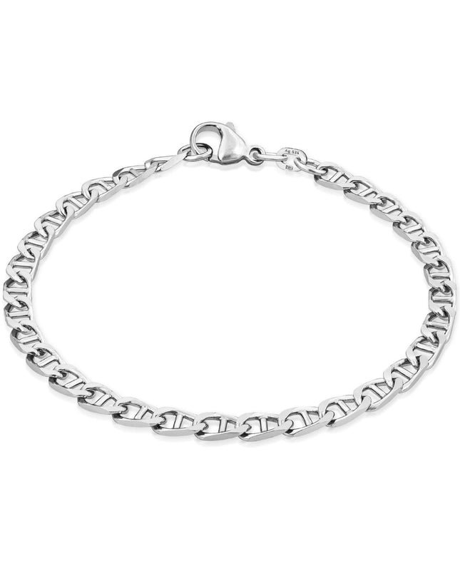 Armband Panzerkette TIMELESS Robust Silber-0