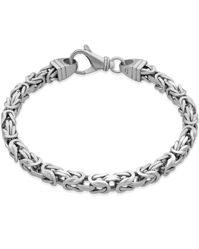 Armband Königskette ROYAL Modern Silber Rhodiniert-0