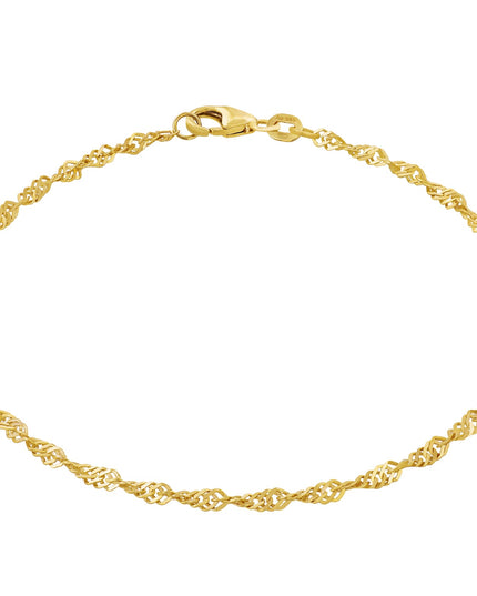 Armband Singapurkette SINGAPORE Elegant 14k Echtgold-0