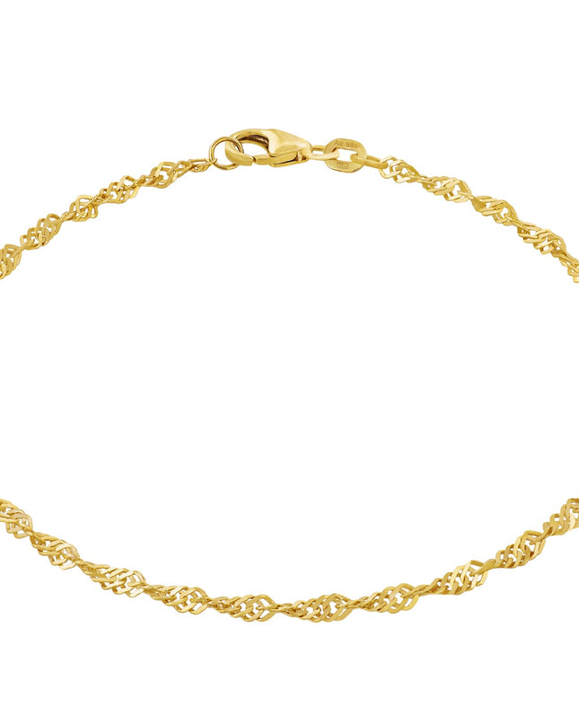 Armband Singapurkette SINGAPORE Elegant 14k Echtgold-0