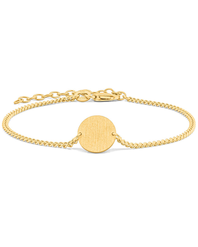 Armband Panzerkette CIRCLE Vergoldet-0