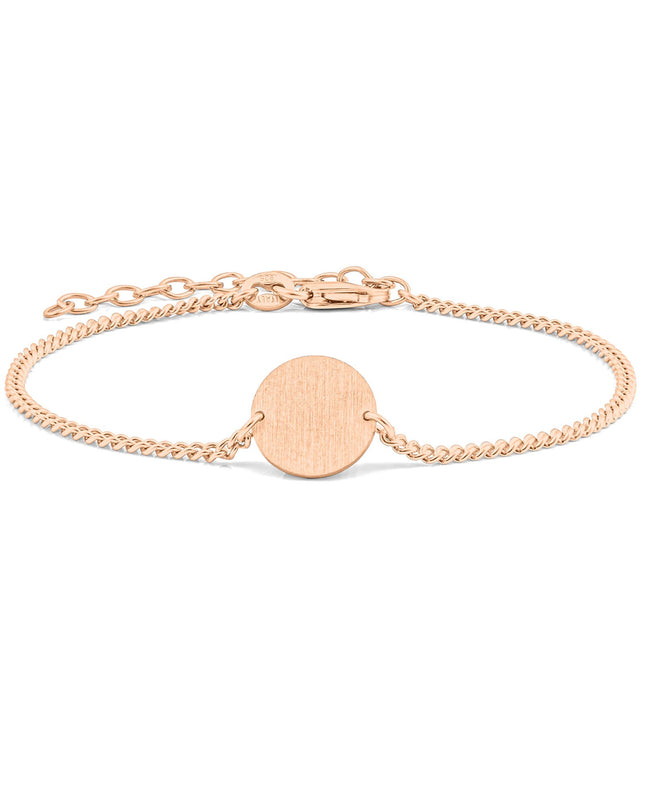 Armband Panzerkette CIRCLE Roségold Vergoldet-0