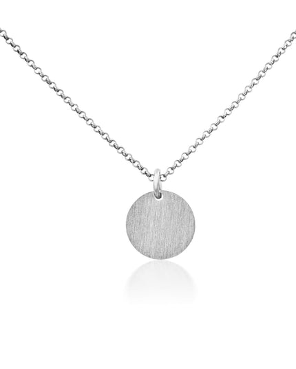 Kettenanhänger CIRCLE 1,2 cm Silber-1