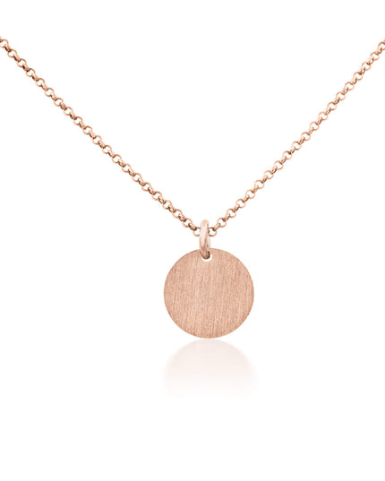 Kettenanhänger CIRCLE 1,2 cm Roségold-1