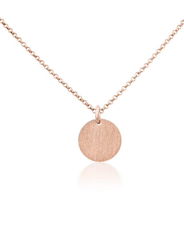 Kettenanhänger CIRCLE 1,2 cm Roségold-1