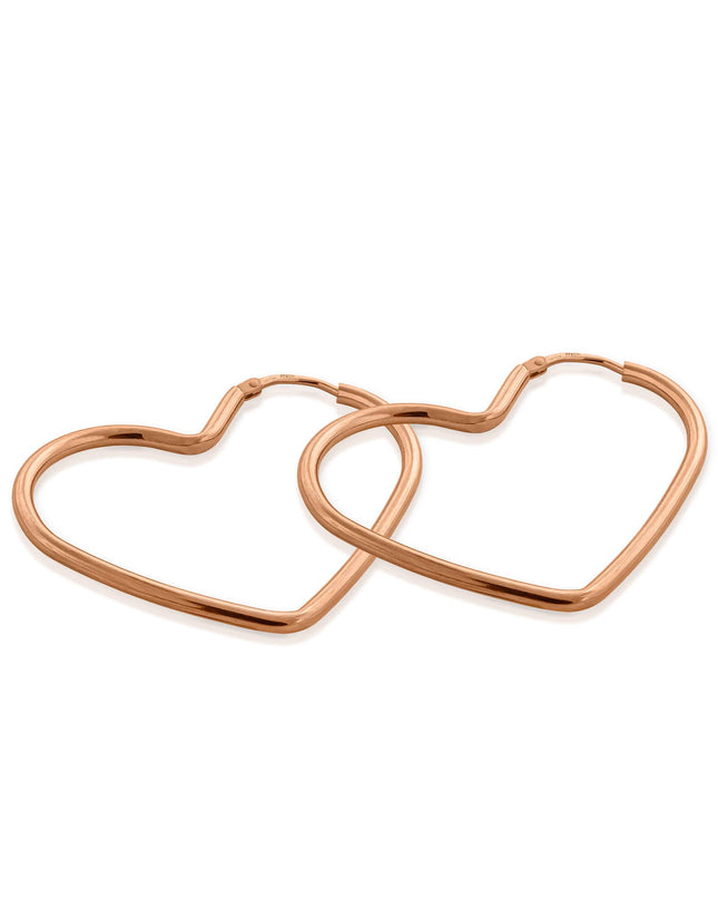 Creolen HEART Roségold Vergoldet-0