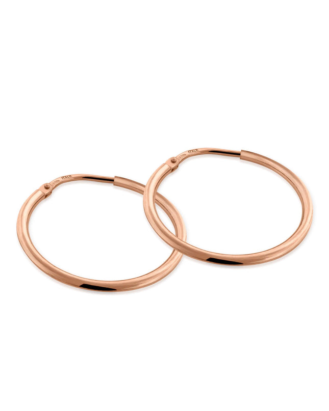 Kreis Creolen HOOP Dezent Roségold Vergoldet-0