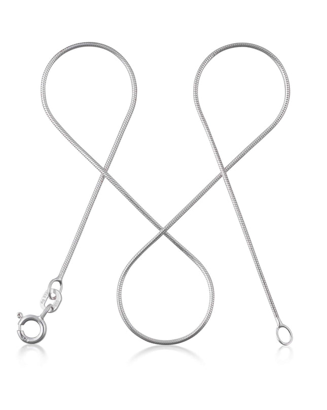 Schlangenkette ETERNITY Hauchzart Silber-0