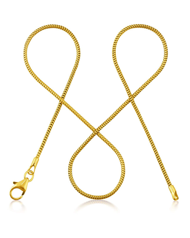 Schlangenkette ETERNITY Dünn Vergoldet-0