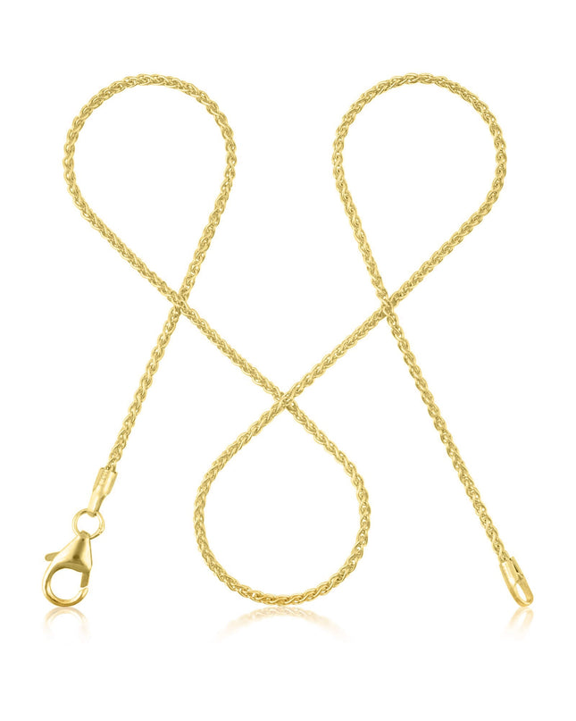 Zopfkette TWIST Filigran 8k Gold-0