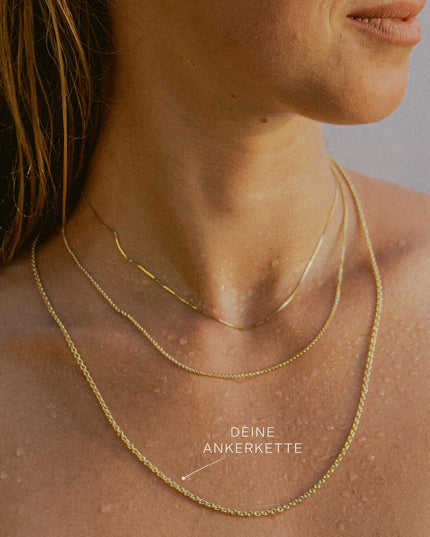 Ankerkette DELICATE Minimalistisch 14k Echtgold-1