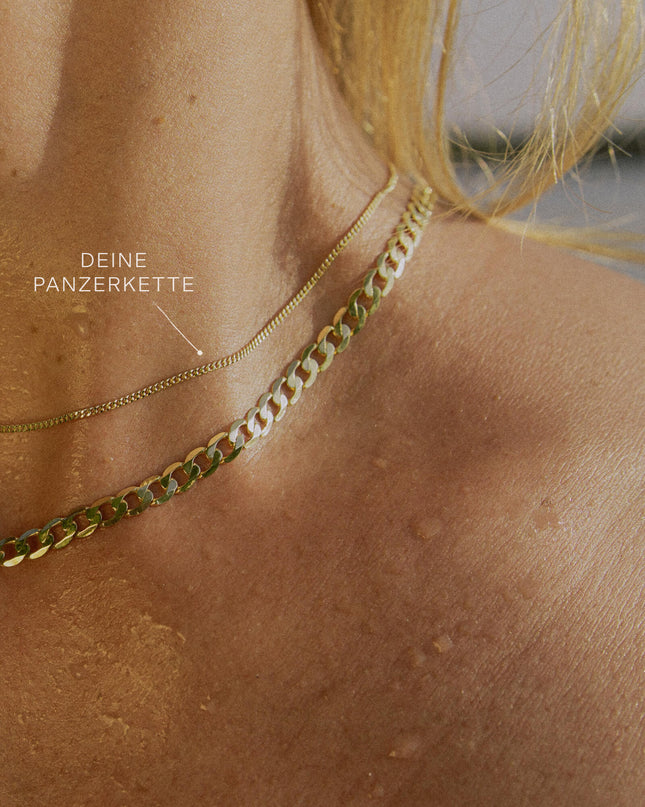Panzerkette TIMELESS Minimalistisch 8k Gold-1