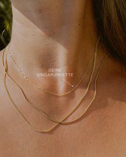 Singapurkette SINGAPORE Zierlich 8k Gold-1
