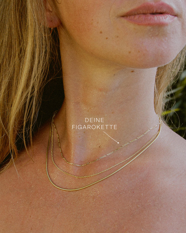 Figarokette VARIED 8k Gold-1
