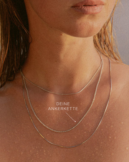Ankerkette DELICATE Fein Weißgold-1