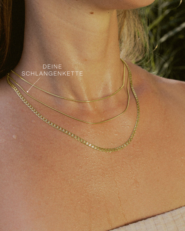 Schlangenkette ETERNITY Hauchzart 8k Gold-1