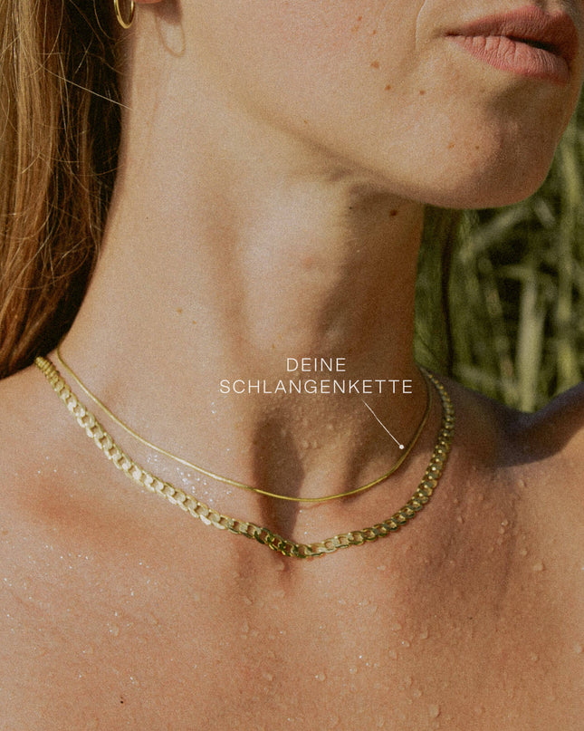 Schlangenkette ETERNITY Zierlich 8k Gold-1