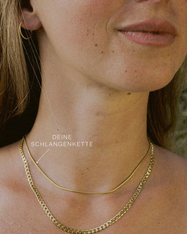 Schlangenkette ETERNITY Filigran 8k Gold-1