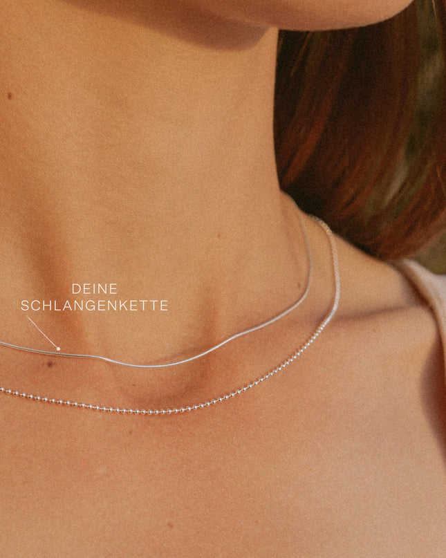 Schlangenkette ETERNITY Hauchzart Silber-1