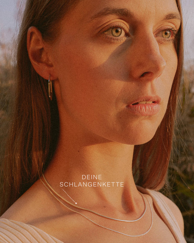Schlangenkette ETERNITY Dünn Silber-0