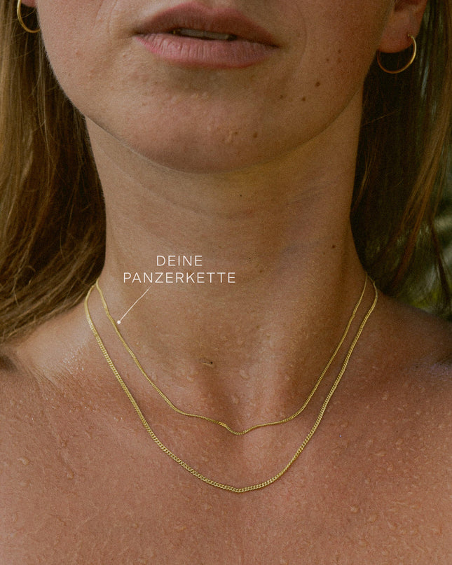 Panzerkette TIMELESS Zierlich 8k Gold-1