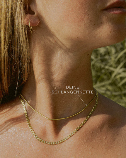 Schlangenkette ETERNITY Filigran 8k Gold-2