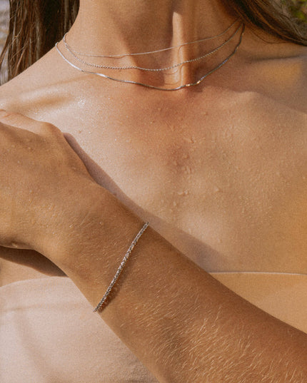 Armband Bingokette BLISS 14k Weißgold-3