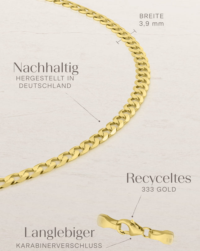 Armband Panzerkette TIMELESS Original 8k Gold-1