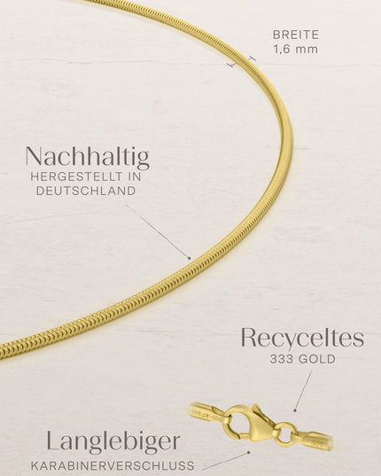 Schlangenkette ETERNITY Fein 8k Gold-2
