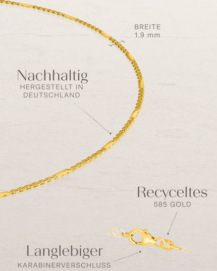 Armband Panzerkette TIMELESS 14k Echtgold-2