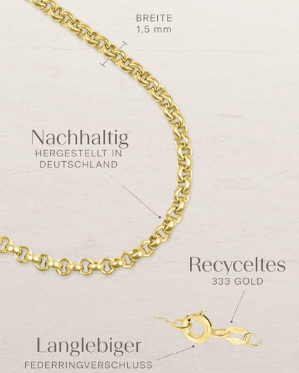 Erbskette TENDER Filigran 8k Gold-3