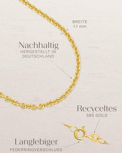 Ankerkette DELICATE Zart 14k Echtgold-1