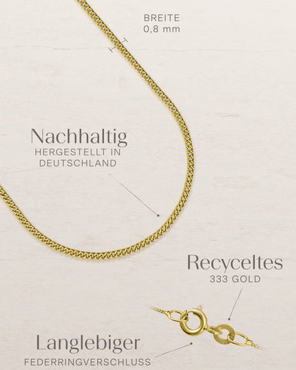 Panzerkette TIMELESS Hauchzart 8k Gold-4