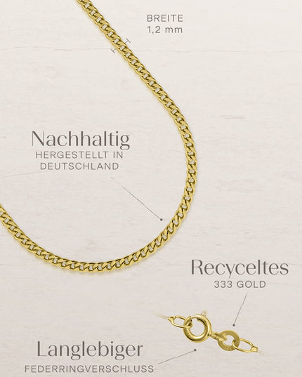 Panzerkette TIMELESS Zart 8k Gold-2