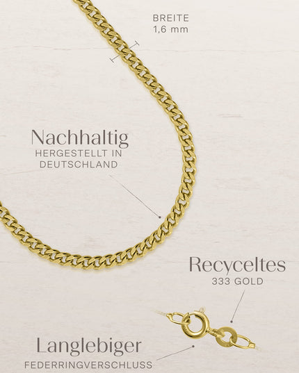 Panzerkette TIMELESS Dezent 8k Gold-2