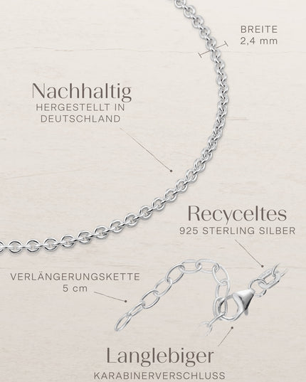 Fußkette Ankerkette DELICATE Silber-4